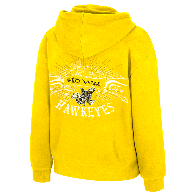 Iowa Hawkeyes Slyvia Full Zip Sueded Hoody