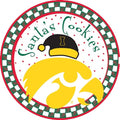Iowa Hawkeyes Santa Cookie Plate
