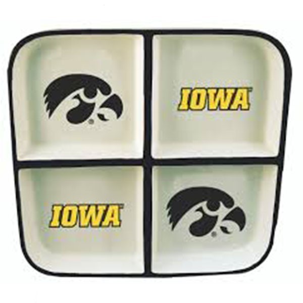 Iowa Hawkeyes 4-Section Platter