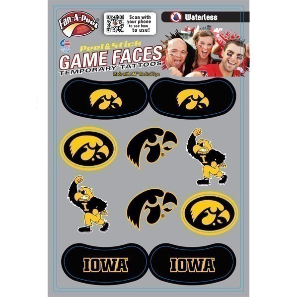 IOWA GAME FACE/EYE STRIP PACK
