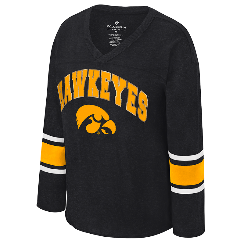 Iowa Hawkeyes Fire! LS Sequins Tee
