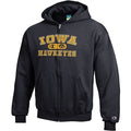 Iowa Hawkeyes Youth Power Blend Full Zip Hoodie
