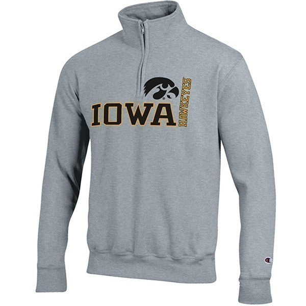 IOWA 1/4 ZIP LEFT CHEST LOGO