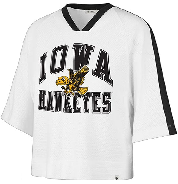 IOWA HAWKEYES WOMEN'S VINTAGE BIG OVERARCH TOP