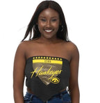 University of Iowa Women's Tie Back Bandaeu Top