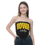 University of Iowa Women's Tie Back Bandaeu Top