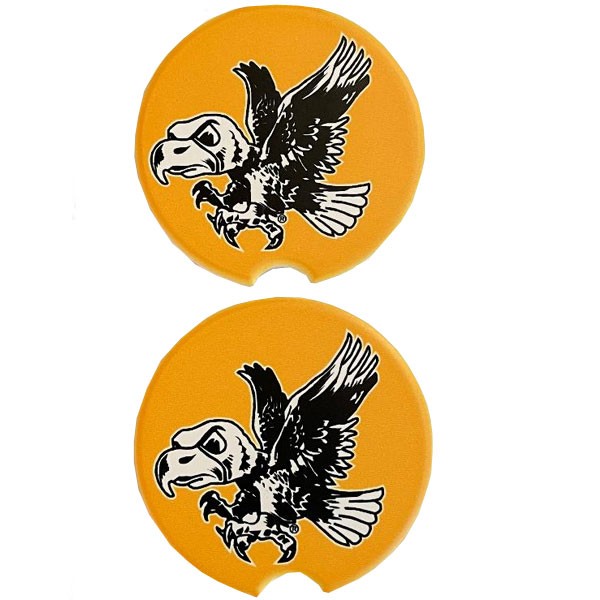 Iowa Hawkeyes Old School Car Coaster Set