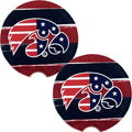IOWA CAR COASTER 2PK PATRIOTIC