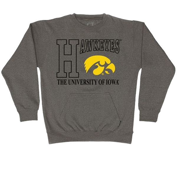 Iowa Hawkeyes Duron Front Pocket Crew