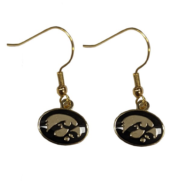 Iowa Hawkeyes Dangle Earrings