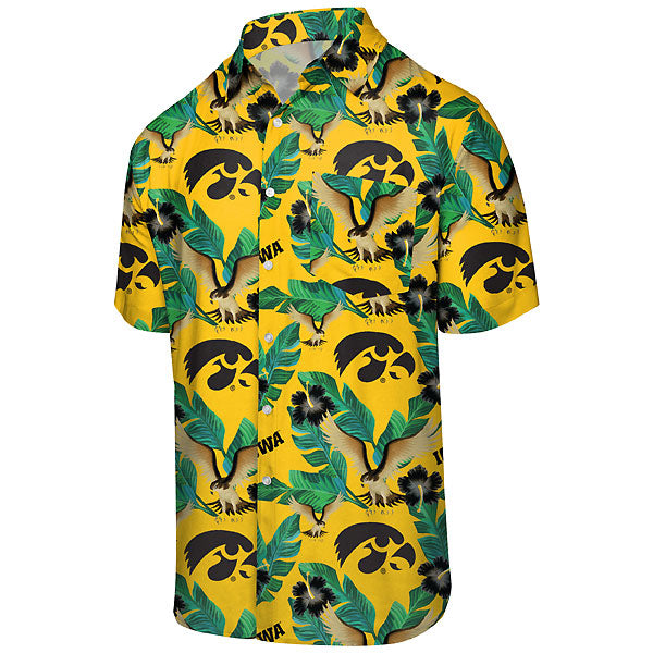 Iowa Hawkeyes Repeat Mascot Floral Shirt