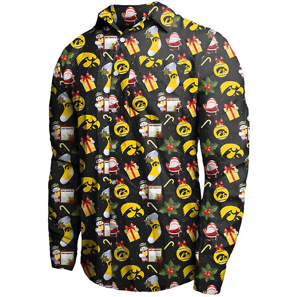 Iowa Hawkeyes Holiday Floral Shirt