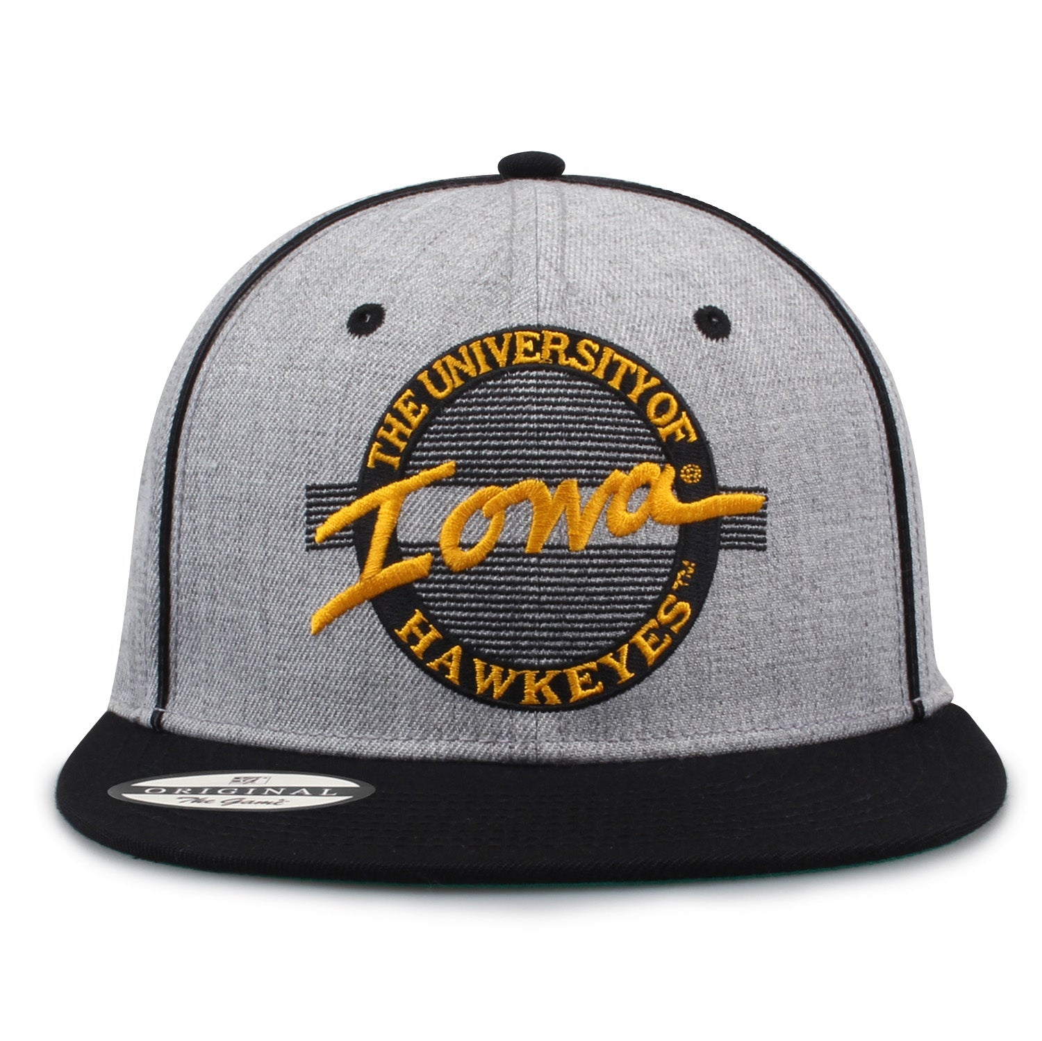 Iowa Hawkeyes Twill Circle Grey Hat