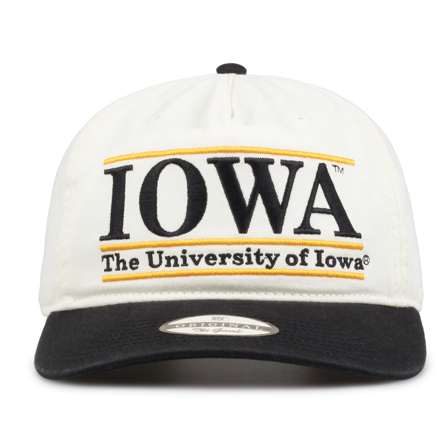 Iowa Hawkeyes Twill Bar IOWA White Hat