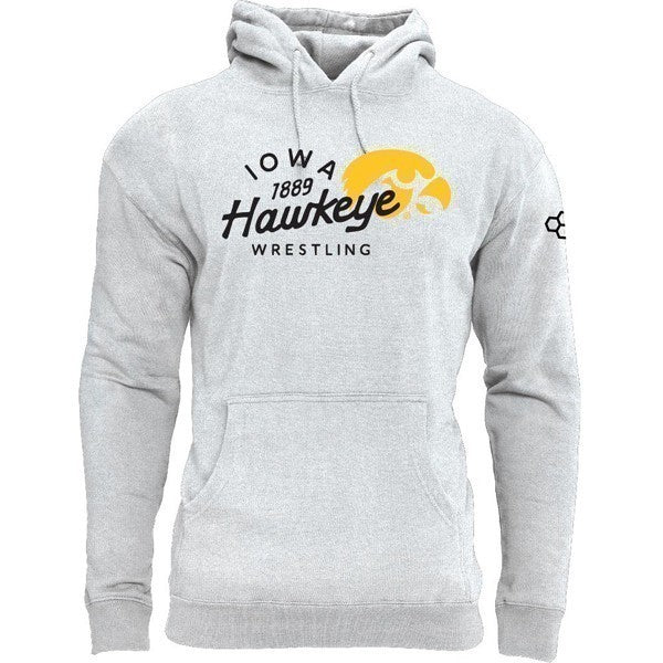 Iowa Hawkeyes Wrestling Traditional Grey Hoodie