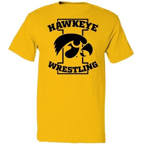Iowa Hawkeyes Wrestling Tigerhawk Shirt - Short Sleeve
