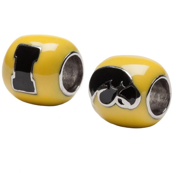 Iowa Hawkeyes 2-Sided Logo Gold Charm