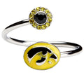 IOWA RING SWAROSKI AND CZECH ADJUSTABLE RING