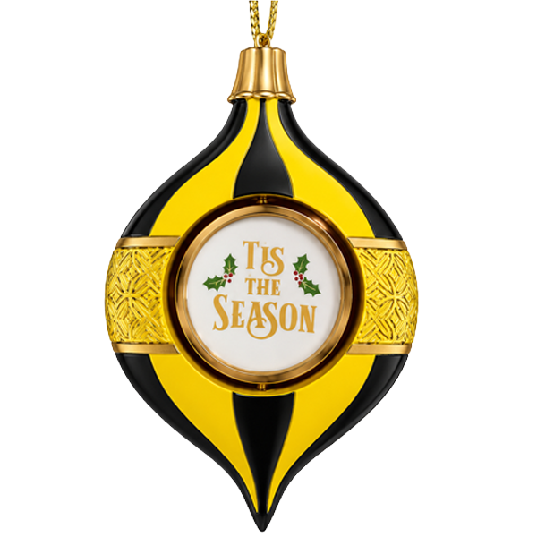 Iowa Hawkeyes 5.5" Spinning Bulb Ornament
