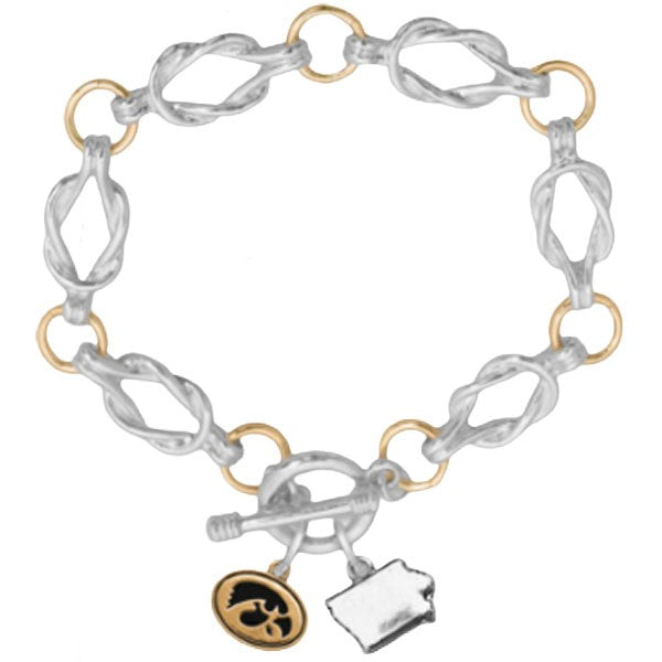 Iowa Hawkeyes Isabel Charm Bracelet