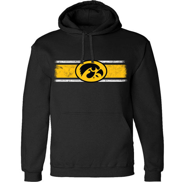 Iowa Hawkeyes Mesh Stripe Hoodie