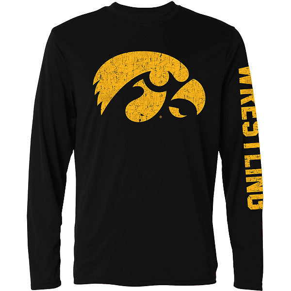 Iowa Hawkeyes Wrestling Crackle Print Tee