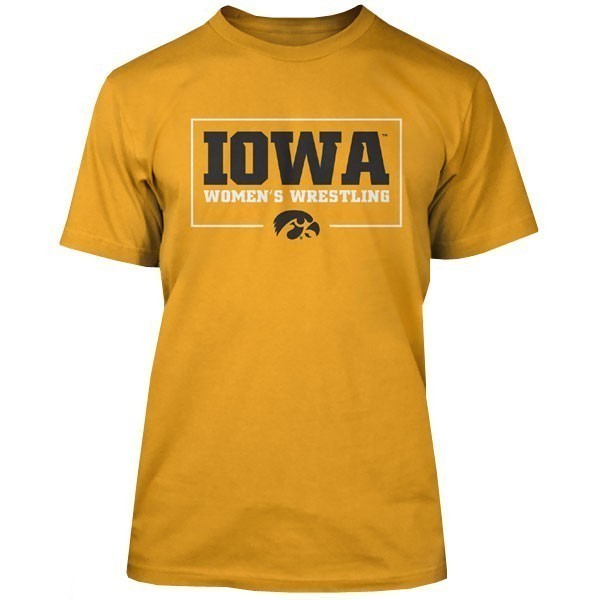 Iowa Hawkeyes Women's Wrestling Squared Tee