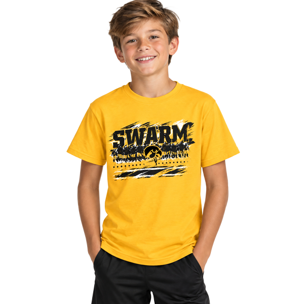 IOWA HAWKEYES YOUTH SWARM T-SHIRT