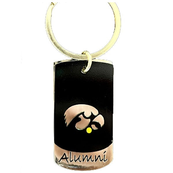 Iowa Hawkeyes Alumni Keychain