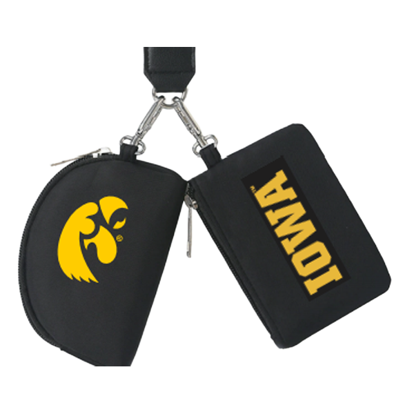 Iowa Hawkeyes Dual Pouch Tigerhawk Wristlet