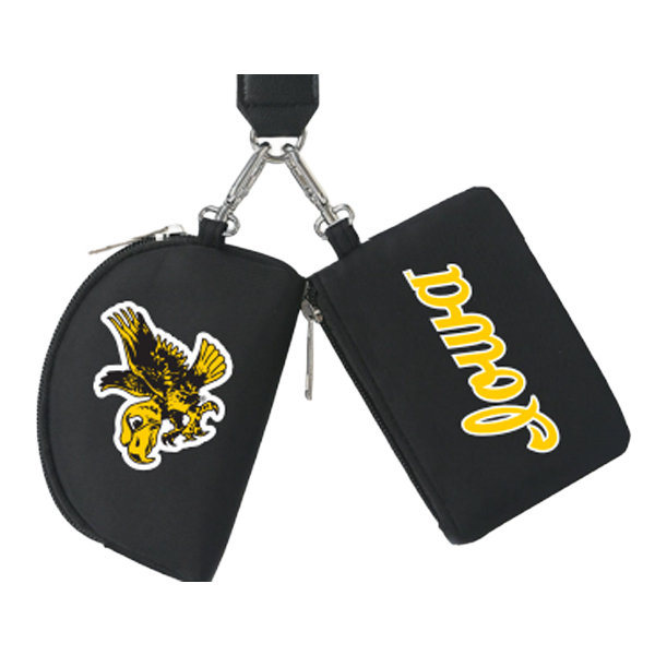 Iowa Hawkeyes Dual Pouch Flying Hawk Wristlet