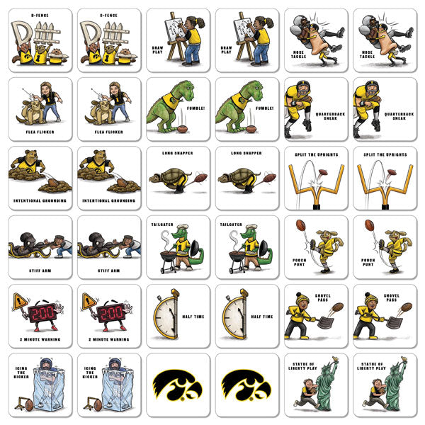 IOWA 36 CARD MEMORY MATCH GAME