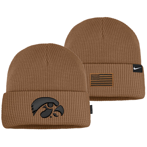 IOWA HAWKEYES NIKE MILITARY TERRA BEANIE CAP