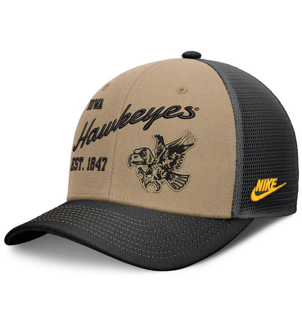 Nike Iowa Hawkeyes Vintage Trucker Hat - L/XL