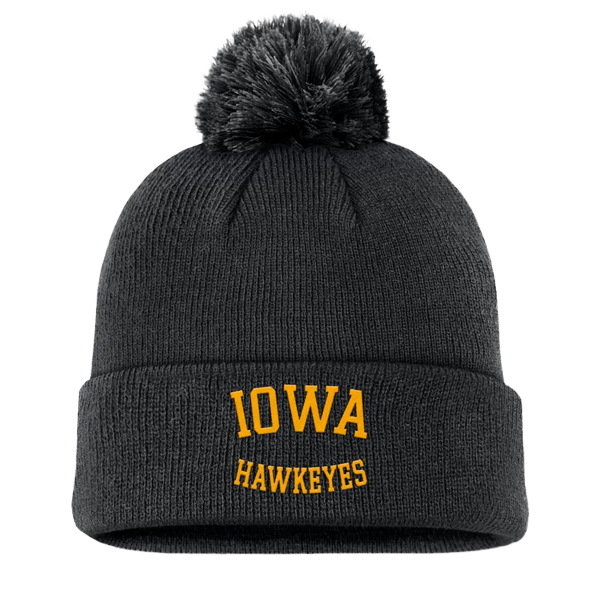 IOWA PEAK POM BEANIE KNIT