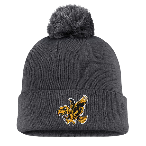 IOWA FLYING HERKY CUFF POM BEANIE