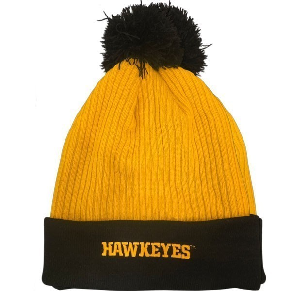Iowa Hawkeyes Gold Stocking Cap