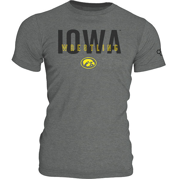 Iowa Hawkeyes Wrestling Overlay Tee