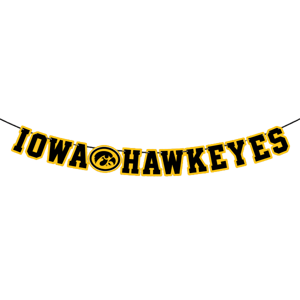 IOWA HAWKEYES PARTY BANNER