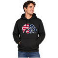 Iowa Hawkeyes Patriotic Tigerhawk Hooded Sweatshirt