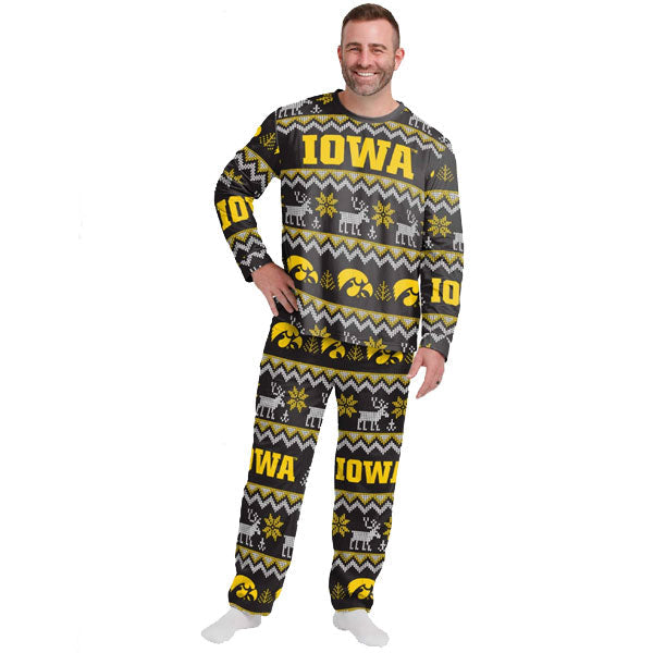 Iowa Hawkeyes Men's Holiday Pajamas
