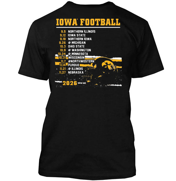 Iowa Hawkeyes 2026 Football Schedule Tee