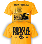 Iowa Hawkeyes 2026 Football Schedule Tee