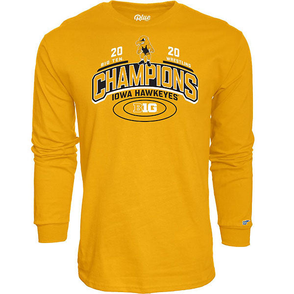 Iowa Hawkeyes Wrestling Scottie Championship Tee - Long Sleeve