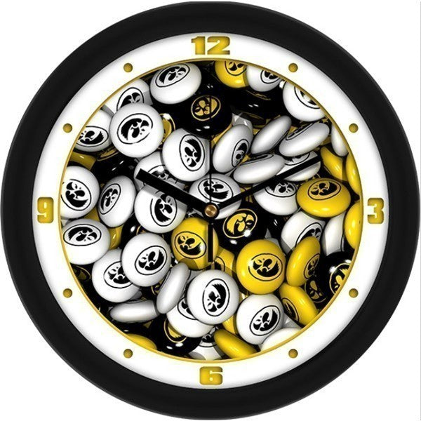 Iowa Hawkeyes Candy Wall Clock