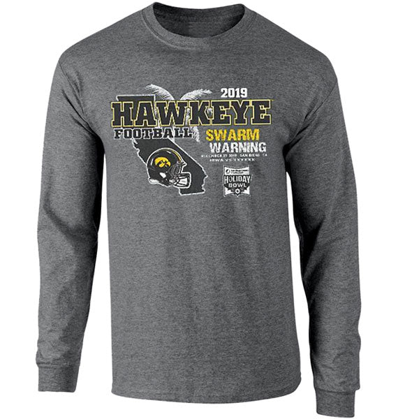 Iowa Hawkeyes Holiday Bowl Swarm Long Sleeve Tee