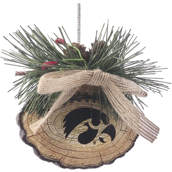 Iowa Hawkeyes Stump Ornament