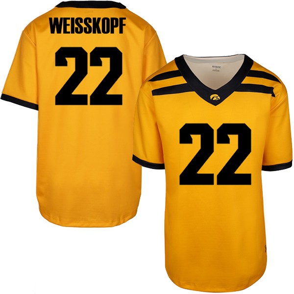 Iowa Hawkeyes Custom Youth Football Jersey