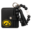 Iowa Hawkeyes Wristlet with Beaded Strap