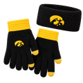 Iowa Hawkeyes Waffle Knit Glove & Headband Set